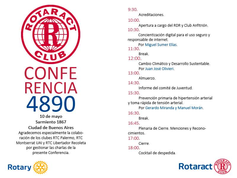 Conferencia Rotaract Distrito 4890